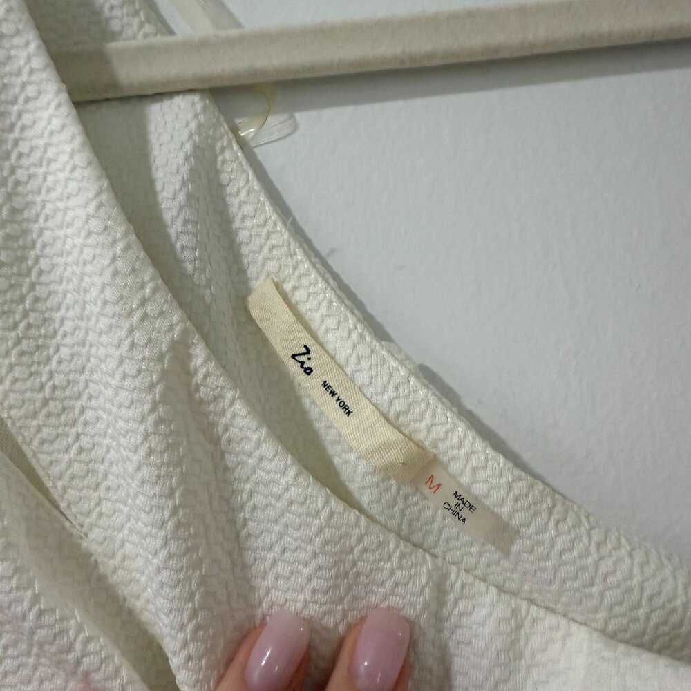 🤍 Zio New York One-Shoulder White Mini Dress – Size M - Picture 3 of 7